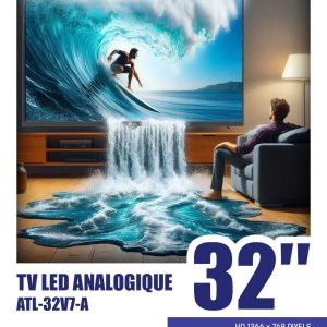 ATL TV LED Analogique 32 » HD 1366×768 Pixels ATL-32V7-A