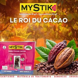 Insecticide liquide MYSTIK 40 EC 1 litre – Spécial cacao
