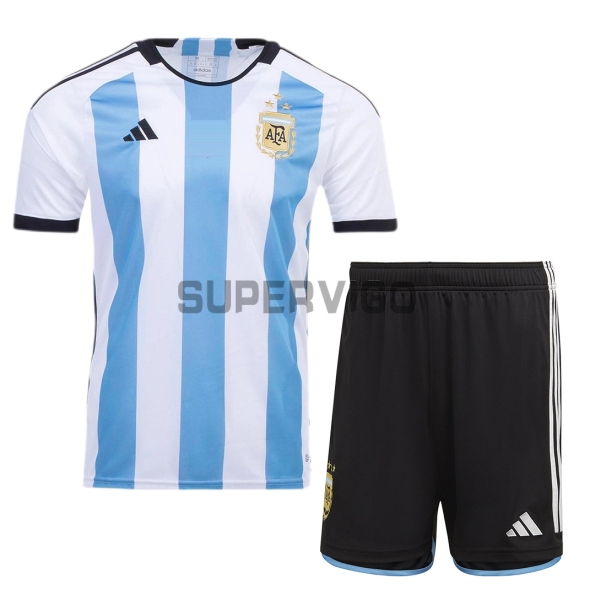 Maillot de football Domicile enfant et adolescent ARGENTINE 3 étoiles Pro max 2022-23