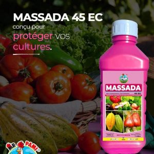 Insecticide liquide MASSADA 45 EC 1 litre – Anacarde, cacao, cultures maraichères