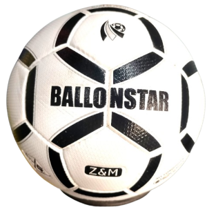 Ballon de football BALLONSTAR Z&M blanc noir