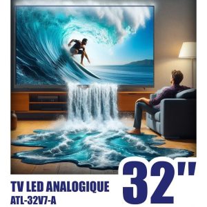 ATL TV LED Analogique 32 » HD 1366×768 Pixels ATL-32V7-A