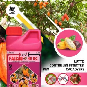 Insecticide liquide FALCAO 45 EC 1 litre – Spécial cacao