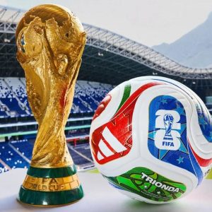 Ballon de football sans fil ADIDAS FIFA TRIONDA WORLD CUP multicoloris