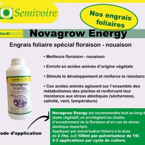 Engrais foliaire NOVAGROW ENERGY 1 litre – Toutes les cultures
