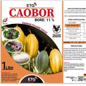 Engrais foliaire CAOBOR (Bore 11%) 1 litre – Spécial cacao