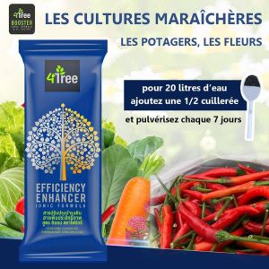Engrais poudre Bio 100% naturel 4THREE 5 gr – Potagers, fleurs, cultures maraichères