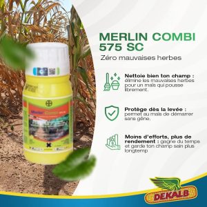 Herbicide liquide sélectif de pré-levée MERLIN COMBI 575 SC 250 ml – Maïs
