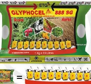 Herbicide granulé total GLYPHOCEL 888 SG 1 kg – Toutes les cultures