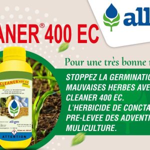 Herbicide liquide sélectif de pré et post-levée CLEANER 400 EC 1 litre – Cultures céréalières, coton