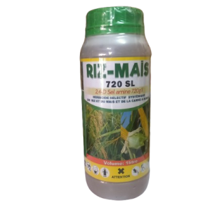 Herbicide liquide sélectif RIZ-MAIS 720 SL 1 litre – Riz, maïs, canne à sucre, palmier à huile, hévéa, cocotier