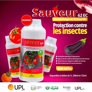 Insecticide liquide SAUVEUR 62 EC 1 litre – Cultures maraichères, anacarde