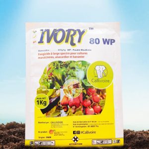 Fongicide granulé IVORY 80 WP 1 kg – Cultures maraichères, anacarde et banane
