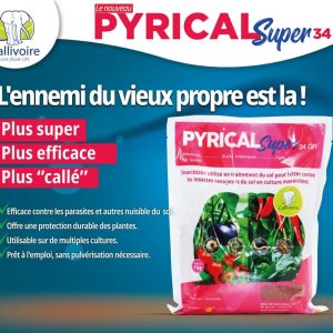 Insecticide granulé PYRICAL SUPER 34 GR 1 kg – Sol en cultures maraichères