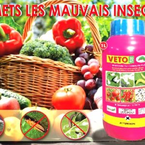 Insecticide liquide VETO 30 EC 1 litre – Cultures maraichères, fruitières et florales