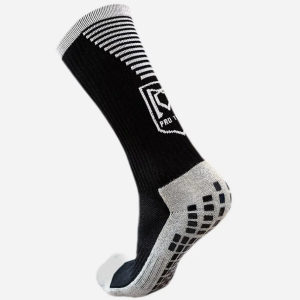 Chaussettes de football antidérapantes noires
