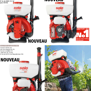 Atomiseur SOLO Port 423 12 litres – Agriculture, hygiène publique