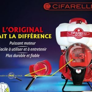 Atomiseur CIFARELLI NUVOLA L3 EVO 12 litres – Agriculture, hygiène publique