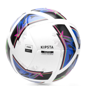 Ballon de football hybride 2 blanc et bleu KIPSTA FIFA Taille 5