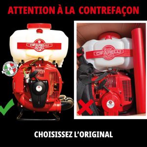 Atomiseur CIFARELLI NUVOLA L3 EVO 12 litres – Agriculture, hygiène publique