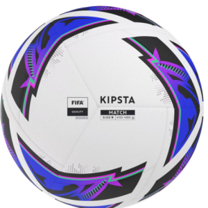 Ballon de football hybride 2 blanc et bleu KIPSTA FIFA Taille 5