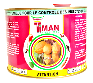 Insecticide liquide TIMAN SUPER 25 SC 1,5 litre – Spécial cacao