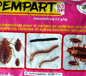 Poudre insecticide anti-bestioles REMPART 0,5 DP 1 kg – Domicile, bureau, école, ferme, champ, chantier, hygiène publique, environnement