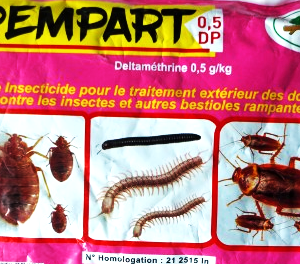 Poudre insecticide anti-nuisibles rampants REMPART 0,5 DP 1 kg – Domicile, bureau, école, ferme, champ, chantier, hygiène publique, environnement