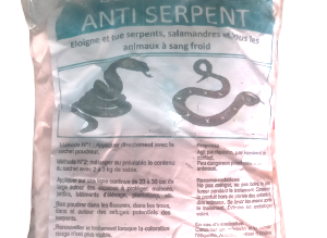 Poudre insecticide répulsif reptiles 2,5 PP 1 kg – Domicile, résidence, champ, chantier, ferme, hygiène publique, environnement, entrepôt