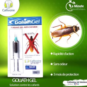 Gel anti-cafards GOLIATH® 2,5 gr – Domicile, bureau, hygiène publique, entrepôt