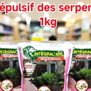 Poudre insecticide répulsif serpents INTEGRAL REPEL 15 DP 1 kg – Domiciles, bureaux, fermes, hygiène publique, environnement, chantier