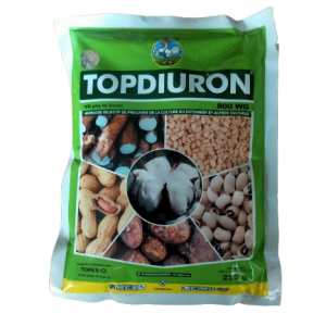 Herbicide liquide sélectif de pré-levée TOPDIURON 800 WG 250 gr – Manioc, soja, arachide, igname, coton Description
