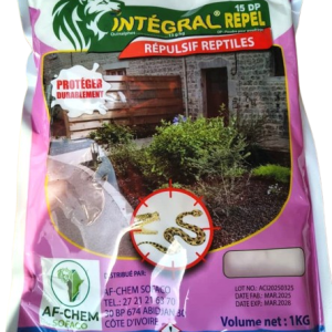 Poudre insecticide anti-serpents INTEGRAL REPEL 15 DP 1 kg – Domiciles, bureaux, fermes, hygiène publique, environnement, chantier