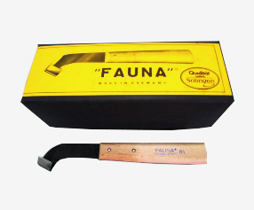 Couteau de saignée FAUNA R1 Manche en bois – Hévéa