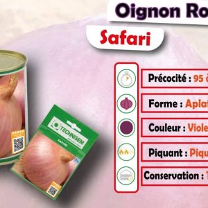 Semence d&rsquo;OIGNON ROUGE SAFARI 500 gr