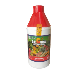 Engrais foliaire 100% Bio-organique D.I. GROW® Rouge 1 litre – Toutes les cultures, élevage