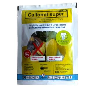 Fongicide poudre CALLOMIL SUPER 66% WP 50 gr – Spécial cacao