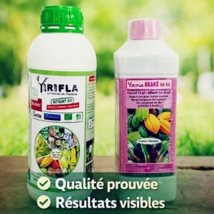 Insecticide liquide YIRIFLA AKAKE 50 EC 1 litre – Cacao, palmier à huile