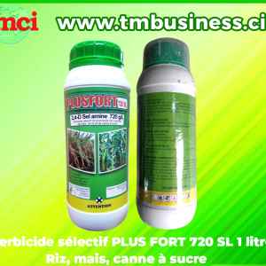 Herbicide liquide sélectif de post-levée PLUSFORT 720 SL 500 ml – Maïs, riz, canne à sucre