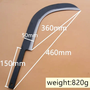 Faucille récolteuse du palmier à huile en acier forgé et trempé TRAMONTINA 460 mm – Agriculture, bricolage, jardinage