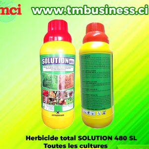 Herbicide liquide total de post-levée SOLUTION 480 SL 1 litre – Toutes les cultures