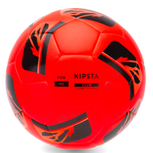 Ballon de football hybride rouge KIPSTA FIFA Basic club ball Taille 5