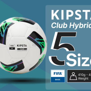 Ballon de football hybride blanc KIPSTA FIFA Basic club ball Taille 5