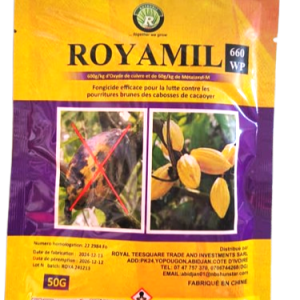 Fongicide poudre ROYAMIL 660 WP 50 gr – Spécial cacao