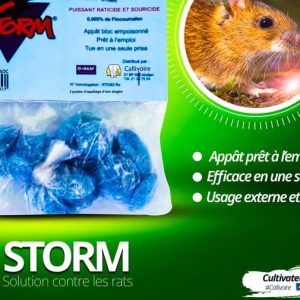Souricide STORM – Domicile, bureau, hygiène publique, entrepôt, ferme, exploitation agricole