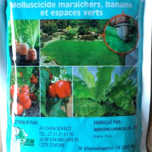 Anti-mollusques poudre  MOLUS 5 G 1 kg – Cultures maraichères, banane, espace vert
