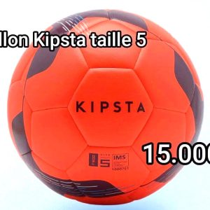 Ballon de football hybride rouge KIPSTA IMS Taille 5