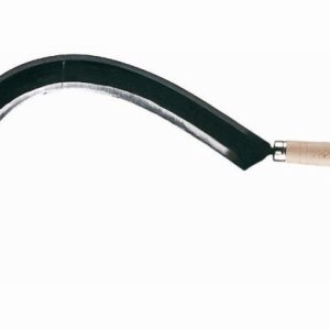 Faucille à broussailles coudée en acier forgé et trempé 50 mm manche bois – Agriculture, bricolage, jardinage