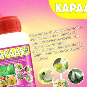 Acaricide liquide KAPAAS 80 EC 500 ml – Cultures maraichères, coton, maïs