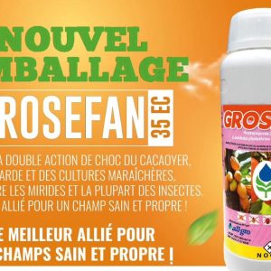 Insecticide GROSEFAN 35 EC 500 ml – Cacao, anacarde, cultures maraichères